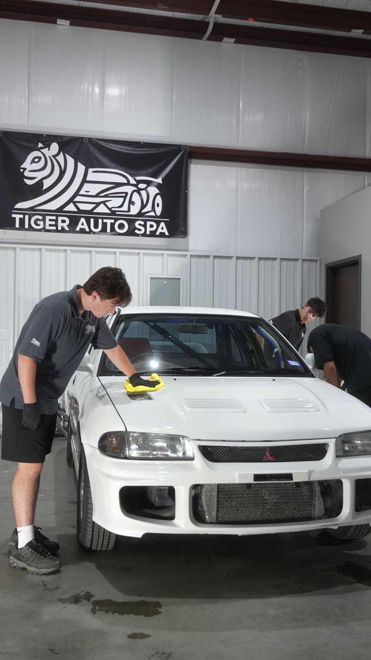 Paint correction work before vehicle protection