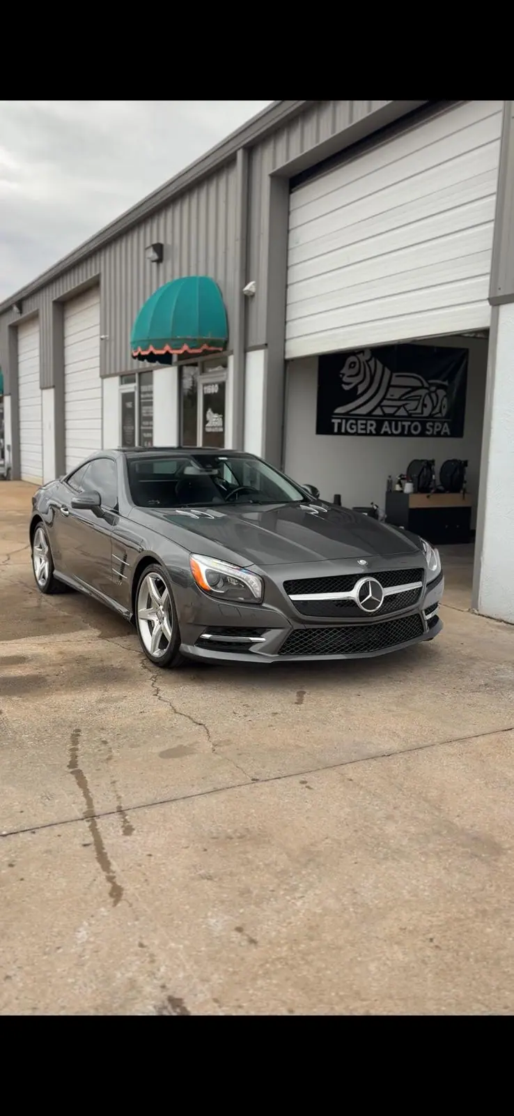 Mercedes-Benz SL after exterior detailing at Tiger Auto Spa