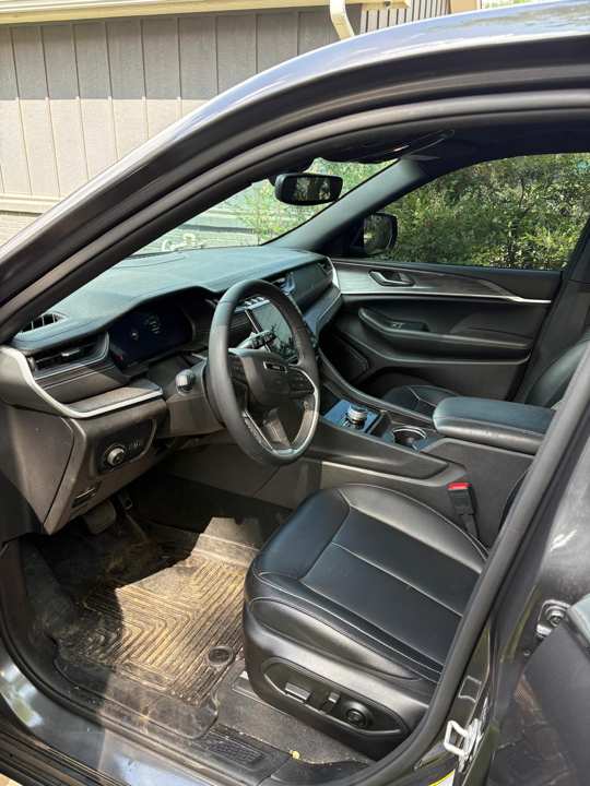 Vehicle interior before detailing