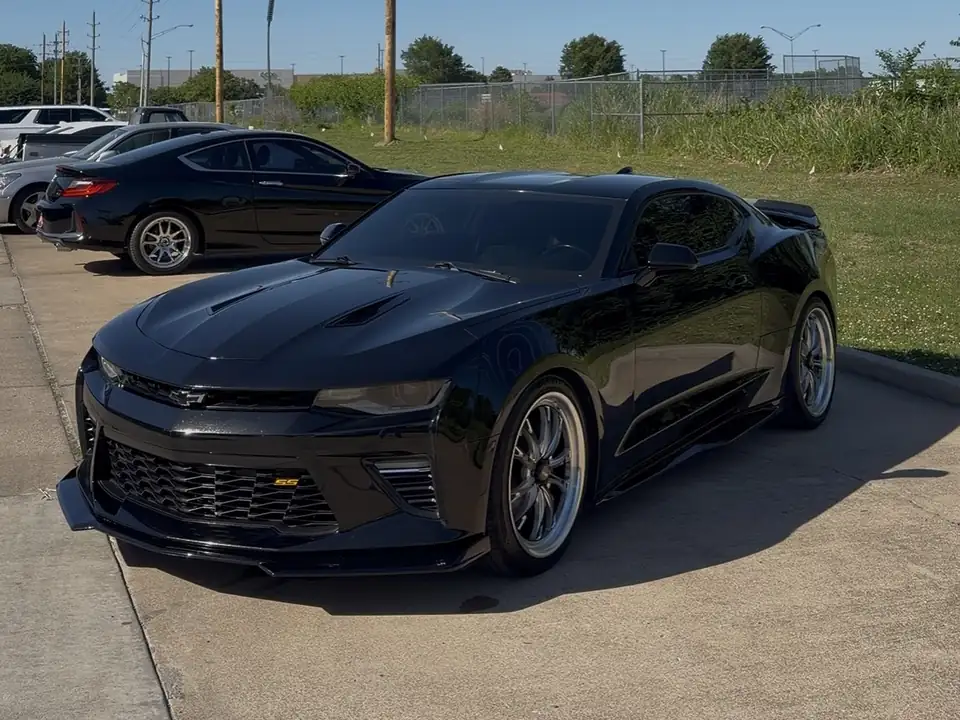 Black Chevrolet Camaro after a Tiger Auto Spa detail